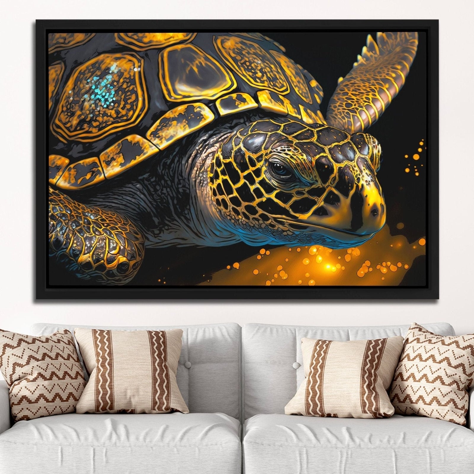 Journey to Oceanic Bliss: Turtle Art that Ignites Emotions - Luxury Wall Art