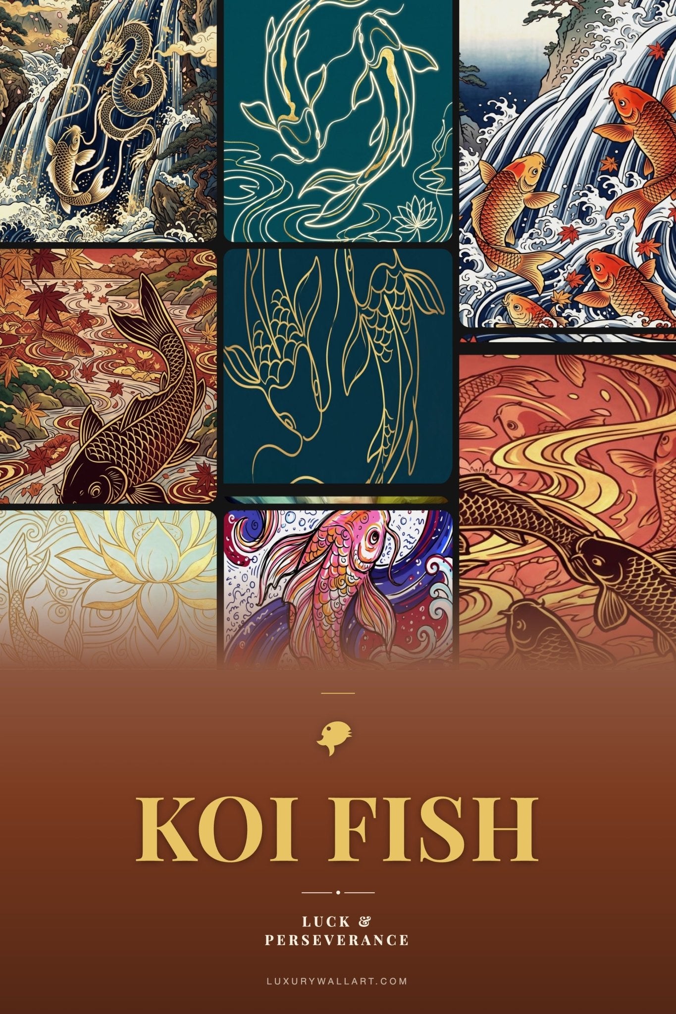 Koi Fish Art: Symbolism, Meaning, and Color - Luxury Wall Art