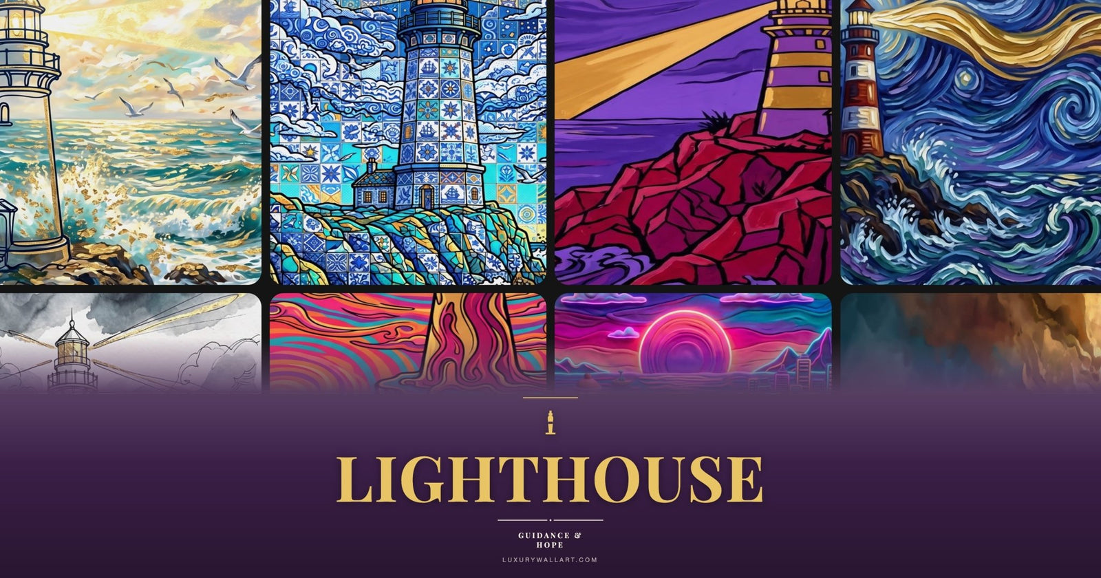 Lighthouse Art: Symbolism, Hope, and Coastal Style - Luxury Wall Art