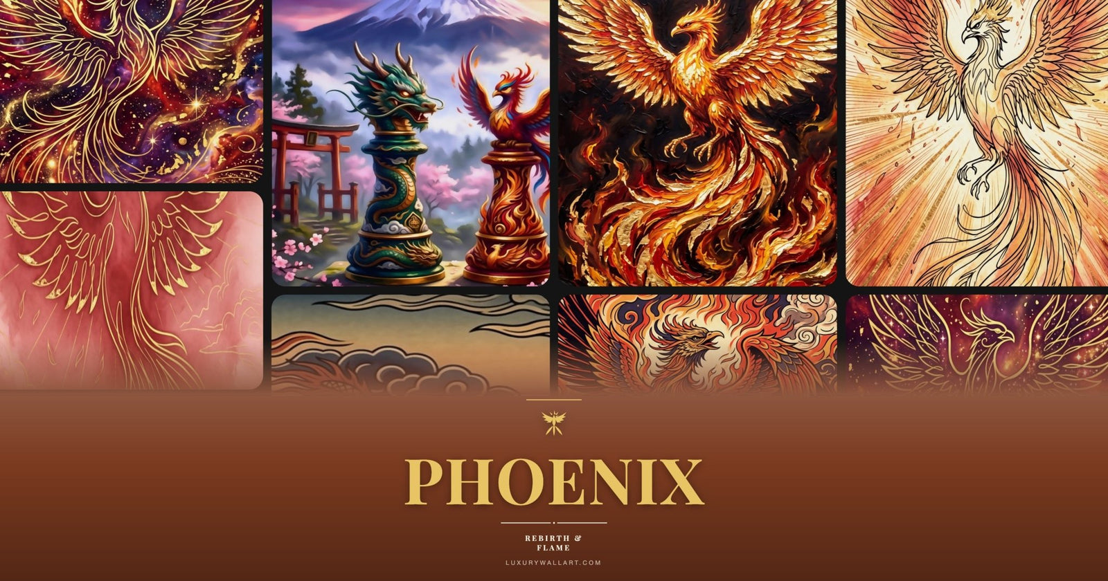 Phoenix Art: A Symbol of Rebirth Across Centuries - Luxury Wall Art