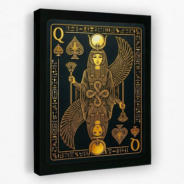 Queen of Spades Poker Card Wall Art
