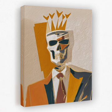 Rustic Skull King Office Decor