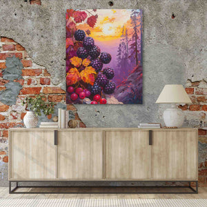 Wild Berries Nature Landscape - Luxury Wall Art