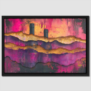 a picture of a painting of a landscape