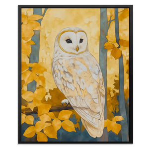 Autumn Owl Perched