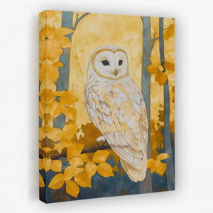 Autumn Owl Perched