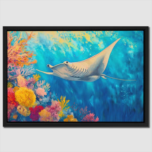 Azure Depths Manta Ray