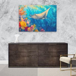 Azure Depths Manta Ray