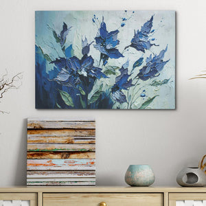 Blue Abstract Flowers