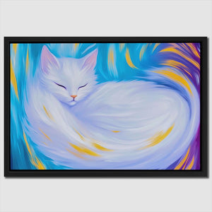 Dreaming White Cat