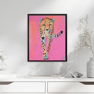 Fierce Cheetah in Pink