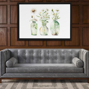 Glass Vases Wildflowers