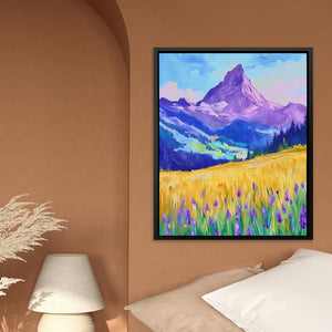 Lavender Mountain Fields