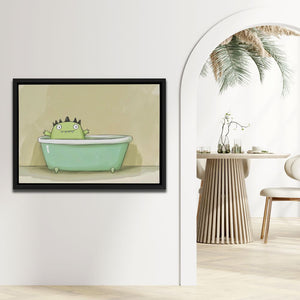 Monster Relaxing in Tub