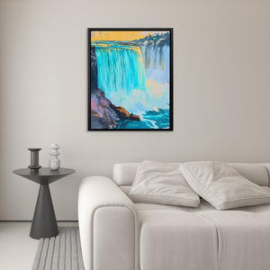 Niagara Falls in Gold and Blue