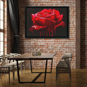 Red Rose Dripping