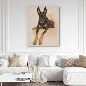Regal Doberman Portrait