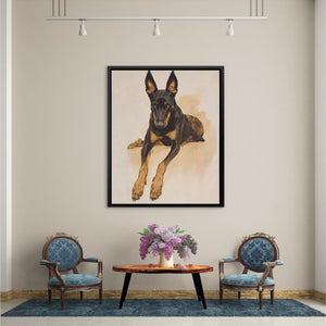 Regal Doberman Portrait