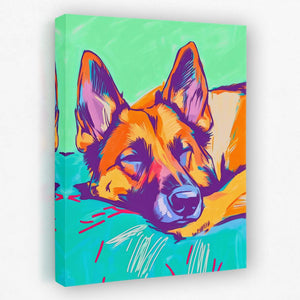 Sleeping German Shepherd