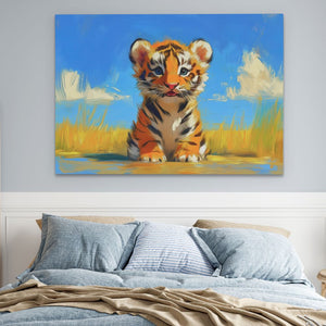 Tiger Cub in the Plains