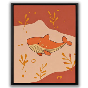 Whale in Warm Colors