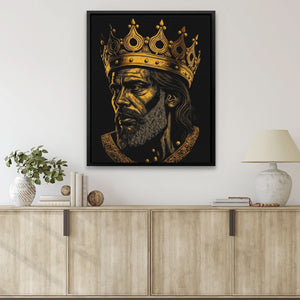 A King's Burden - King Canvas Wall Art