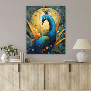 Abstract Avian Beauty - Large Abstract Canvas Print