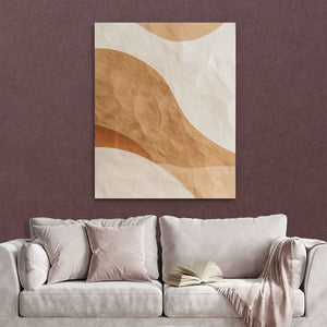 Abstract Warmth - Beige Wall Art