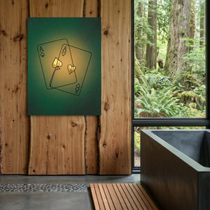 Aces Golden Suits โ aces golden suits sq outdoor bathroom log 1port flush print