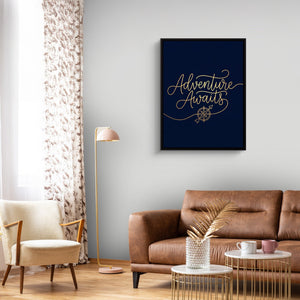 Adventure Awaits Line - Luxury Wall Art