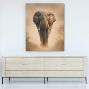 African Elephant Morning Mist — African Elephant Morning Mist White Wall 290