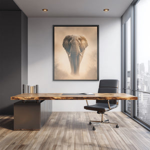 African Elephant Morning Mist — African Elephant Morning Mist Lux Empty Office 194