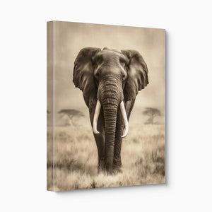 African Lion Standing โ african lion standing angled flush print