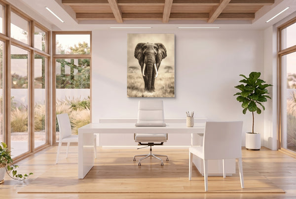 African Lion Standing in a room