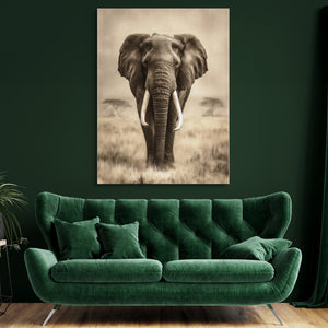 African Lion Standing โ african lion standing sq green room 2 1port flush print