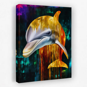 Albino Dolphin Melt — Albino Dolphin Melt Portrait Side View Mirror 270