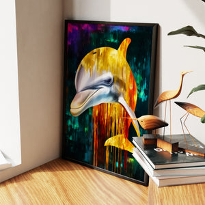 Albino Dolphin Melt — Albino Dolphin Melt New Living Room Wall Apartment Zoom 222