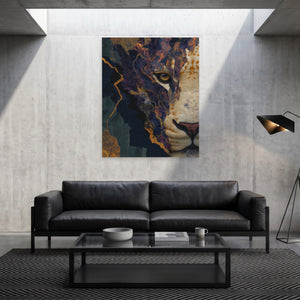 Albino Panther Burgundy - Luxury Wall Art