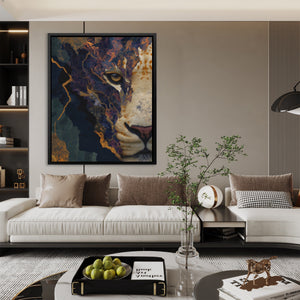 Albino Panther Burgundy - Luxury Wall Art