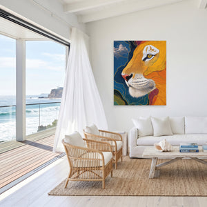 Albino Tiger Color Field — Albino Tiger Color Field Malibu Beach Port 130