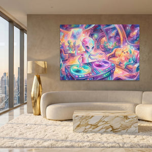 Alien DJ Spaceship — Alien DJ Spaceship White Gold Lux Land 217