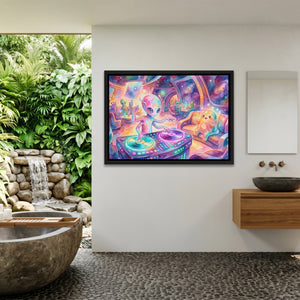 Alien DJ Spaceship — Alien DJ Spaceship Outdoor Bathroom Land 163
