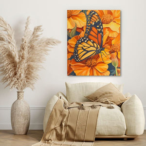 Amber Embrace - Luxury Wall Art