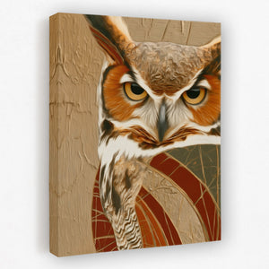 Amber Feathered Oracle - Luxury Wall Art