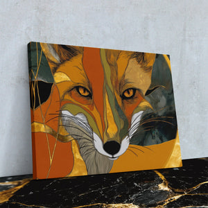 Amber Fox Portrait - Luxury Wall Art