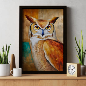 Amber Horned Oracle - Luxury Wall Art