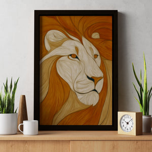 Amber Mane Flow - Luxury Wall Art