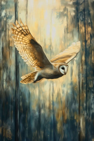 Amber Sky Hunter - Luxury Wall Art