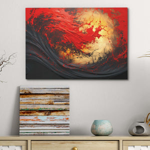 Amber Sunset - Oversized Horizontal Canvas Wall Art