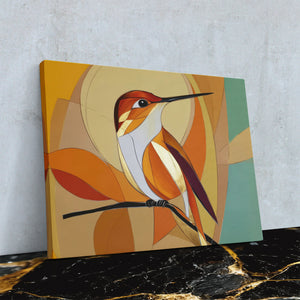Amber Wing Perch - Luxury Wall Art